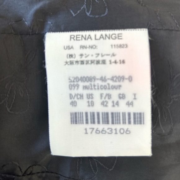 Rena Lange Tweed Pattern Virgin Wool Mohair Blazer - Picture 11 of 11